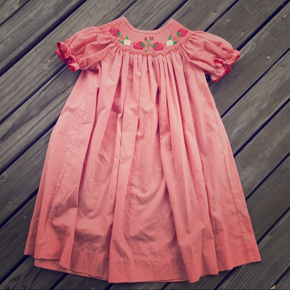 Other - Smocked strawberry dress